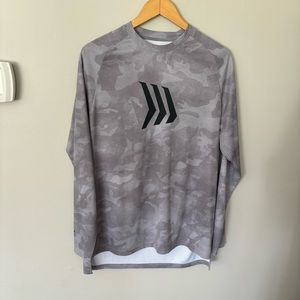 Gillz Contender Series Burnt UV Long Sleeve T Shirt Large Glacier Gray